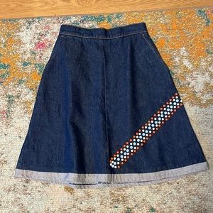 MSGM jean skirt with pockets